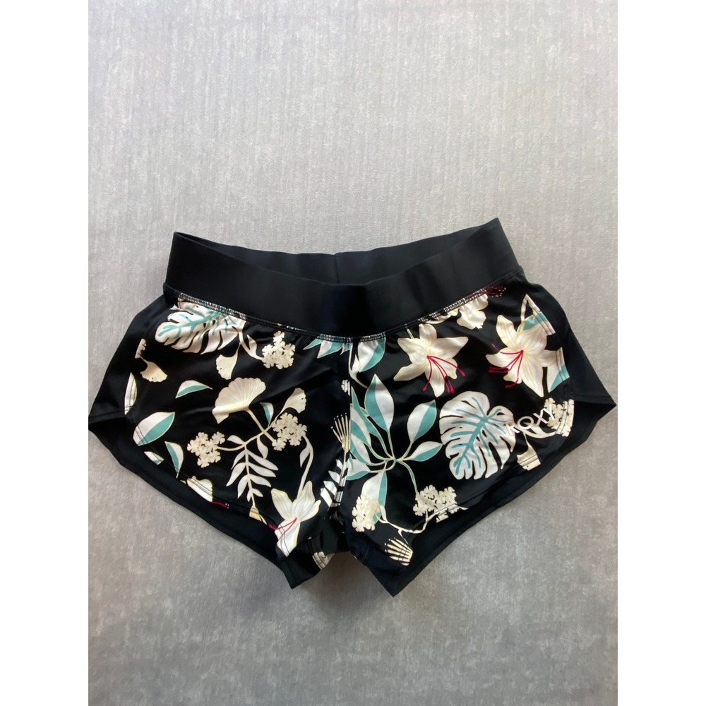 Roxy Disco‎ Fairytale Tropical Floral Board Shorts Black ERJNS03245 Womens S
